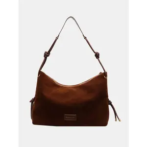 Suede Large Shoulder Bag