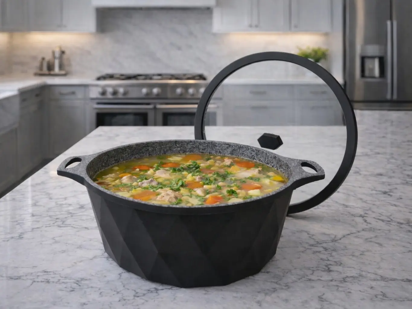 Dream Home Collection Black Diamond 9.2-Quart Casserole Pot
