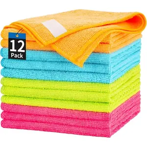 12-Pack Microfiber Cleaning Cloths