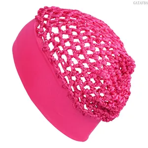 New Arrival Rayon Knit Snood Hat - Wide Brim Mesh Hair Net, Soft Breathable Hair Care Protector, Comfortable Headwear for Sleeping & Daily Casual Use
