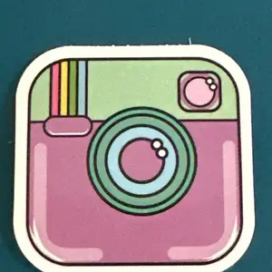 Pink Instagram Logo Sticker