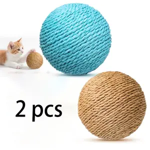 2 Pack Cat Toy Sword Ball Rolling Ball Extra Large Self-Entertainment Stress Relief Chew Stick Catnip Toys for Cats, Durable Interactive Playthings