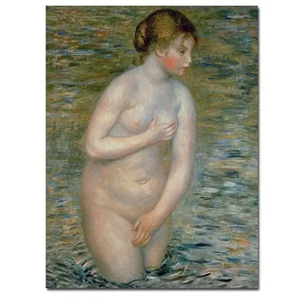 Trademark Fine Art Giclee Print - Nude in the Water 1888