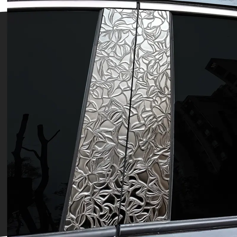 2 car middle pillar stickers, B pillar protective film, creative picture flower car sticker, suitable for cars, Car Decorative Sticker, Car Decals, Automotive Decals