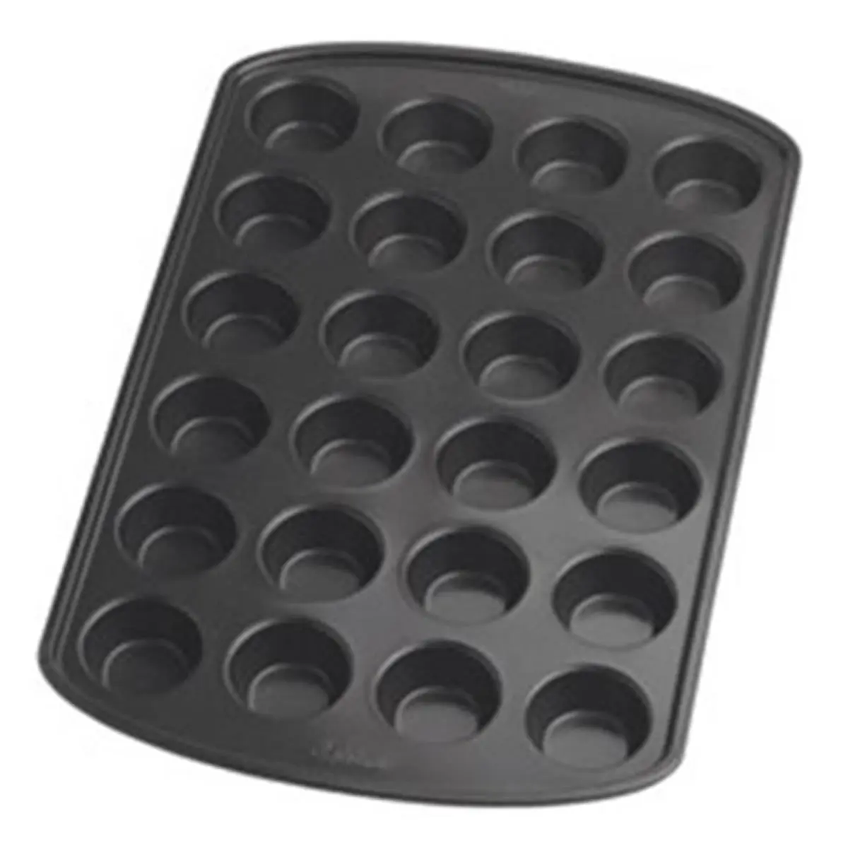 212 MAIN Wilton 2105-6819 Perfect Results Heavy-Weight Non-Stick 24-Cup Mini Muffin Pan, Oven-Safe, with Handles