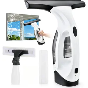 Window Vacuum Cleaner Cordless Rechargeable Electric Squeegee for Glass Shower Doors Mirrors Car Windshield & Tiles Streak Free Window Cleaner Tool for Home Cleaning