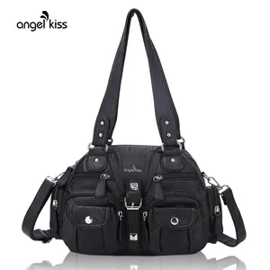 Angel Kiss Hobo Crossbody Purses for Women Shoulder Bag Multipocket Soft Hobo Purses Removable Strap Leather Handbags springtok SpringStatements