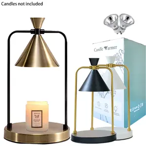 Candle Warmer Lamp，Premium all-metal construction,2 light bulbs, dimmable and timer lighting，Home Decor Supplies for Living Room Bedroom，The perfect choice as a gift.