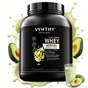 VYHTHY Whey Protein Powder - Avocado Flavor, 24g Protein, 3.5g BCAAs, Sugar-Free, High-Quality Whey Isolate & Concentrate, Supports Muscle Growth & Recovery - Healthcare Fitness Supplement