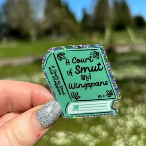 A Court of Smut and Wingspan Glitter Sticker