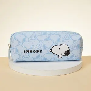 Miniso Snoopy Series Small Long Rectangular Makeup Bag (Light Blue) - ZG  075