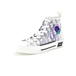 Pre-owned Christian Dior x Kenny Scharf Men's B23 High-Top Sneakers Oblique Coated Canvas and PVC by Rebag