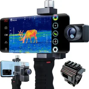 T2 Pro Thermal Monocular, 1579 Yard Night Infrared Camera with 13mm Lens,15×Zoom, iOS&Android Compatible, Tactical Handle & Scope Mount for Outdoor