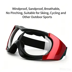 Windproof and Impact-Resistant Safety Goggles – Ideal for Cycling (Protects Against Impact, Sand, and Insects); Head-Mounted, Gift Box Included.