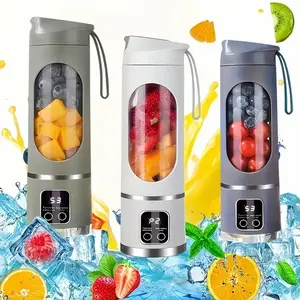 450ml Portable Blenders, Electric Juicer, USB Rechargeable Blenders, Wireless Mini Juicer Portable Digital Juicer with 12 Blade for Home, Travel, Camping, Easy to Clean,Prime Of Day Deals Today 2026 Kitchen