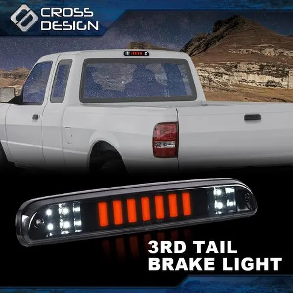 CROSSDESIGN LED Third Brake Light, Truck Accessories, Semi Truck Accessories for 93-11 Ford Ranger & 99-16 Ford F250-F550 Super Duty, Led Lights For Truck, Car Lighting Accessories