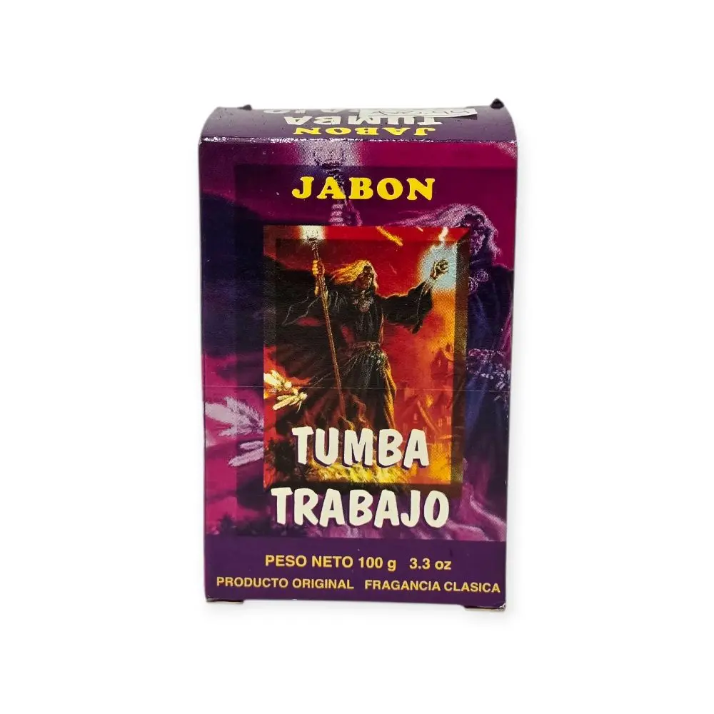 Tumba Trabajo Spiritual Cleansing Soap, 100g Body Care Bar for Energy Clearing and Breaking Curses - Classic Aroma Detoxifying Cleanser, Non Toxic, Shower-Friendly Cleansing