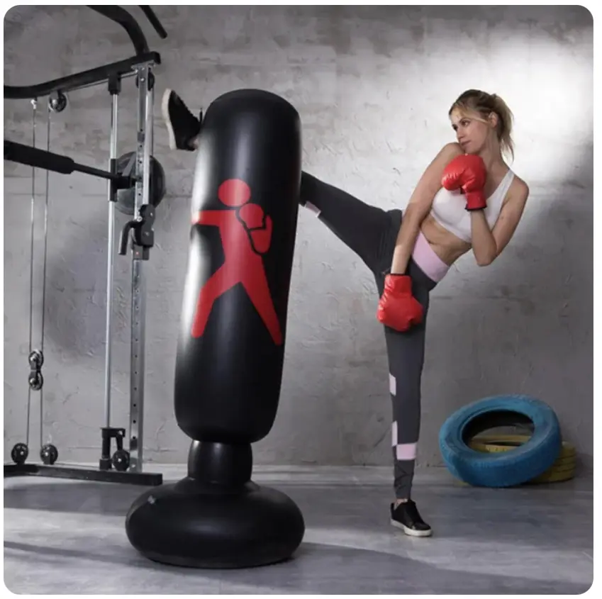 Inflatable Punching Bag Trainer — Stress Relief & Home Fitness for Kids & Adults