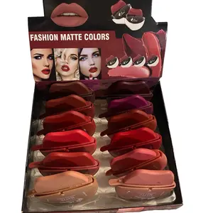 Fashion matte lipstick box with 12 pcs