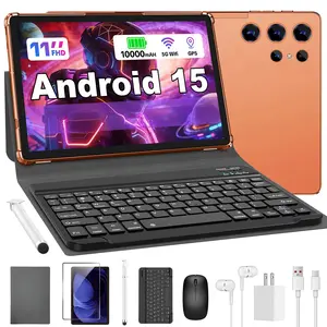 【Spring grow up】W&O Tablet 11 inches, Touchscreen, With Dual Camera, Bluetooth Keyboard, Case, Mouse, Stylus, Type-c Charging Large Storage, Affortable Tablet, Portable, Cellphone Smartphone，Valentine’s Gift & Back-to-School Gift