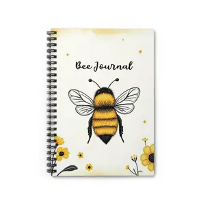 Bee-Themed Spiral Notebook - Perfect for Journaling, Note-taking, Gifts, School, and Nature Lovers