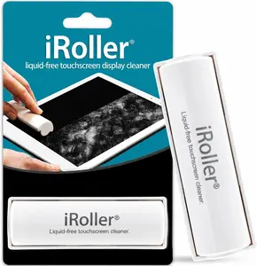 Screen Cleaner by iRoller - No Need for Spray or Wipes - Liquid Free iPad Screen Cleaner Roller Tool - Washable & Reusable - Phone Screen Cleaner Ideal for iPhone, Laptop, Computer Touchscreen - 3.5"