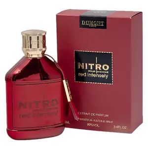Dumont Nitro Red Intensely For Men 3.4 Oz Extrait De Parfum Spray - New Launch