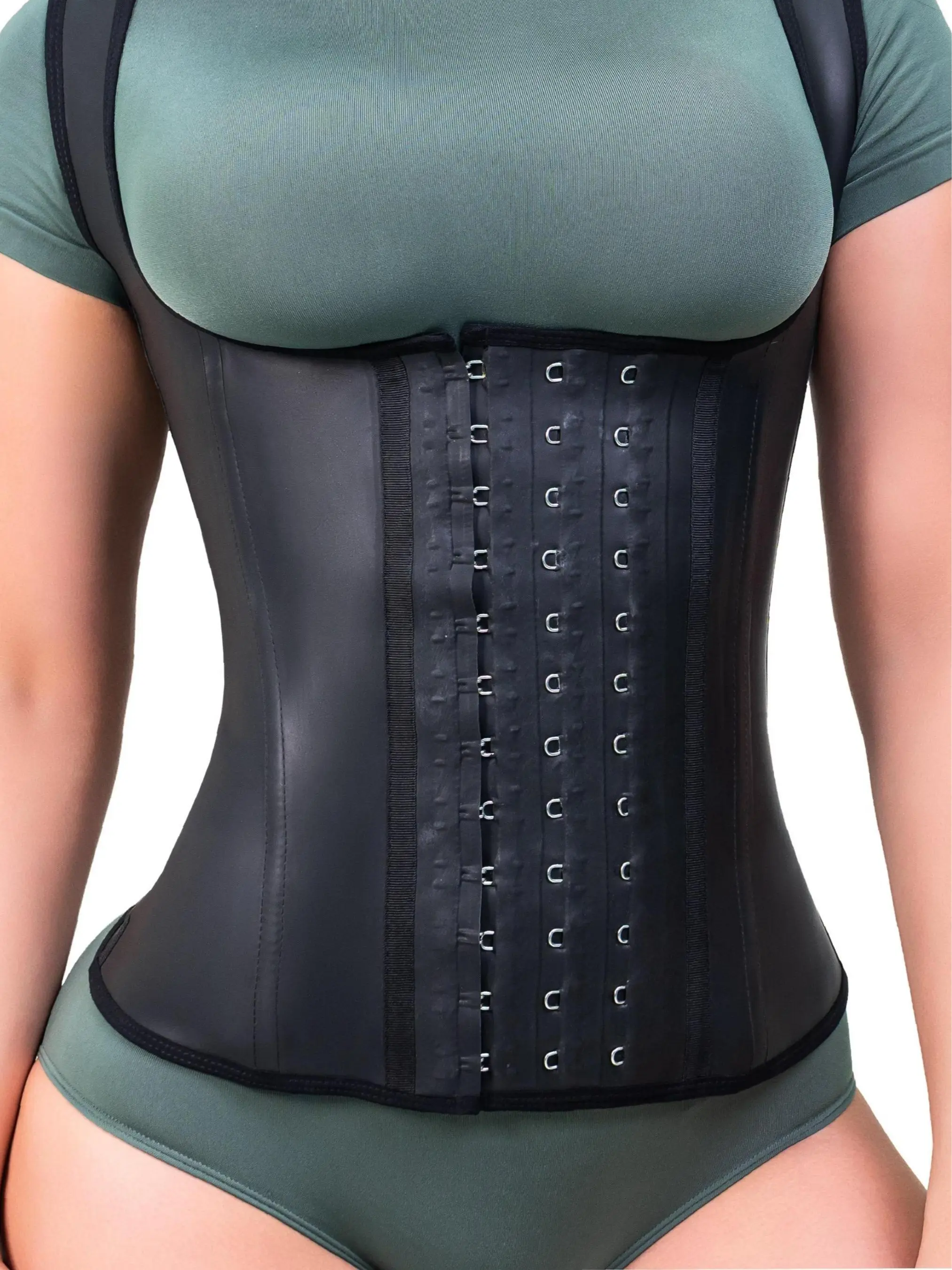 Stagmi Women's Adjustable Compression Waist Trainer Shapewear SMI2019 - Lady's High-Waisted, Invisible, Curve, Firm Shapewear Belt with Straps, Lightweight, Breathable, Soft Latex Support for Everyday Wear, High-Waisted Shapewear Belts