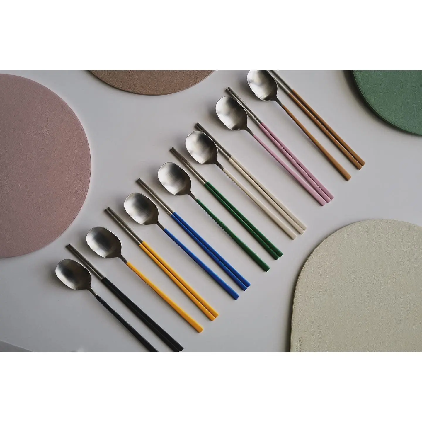 Petal Korean Spoon and Chopsticks