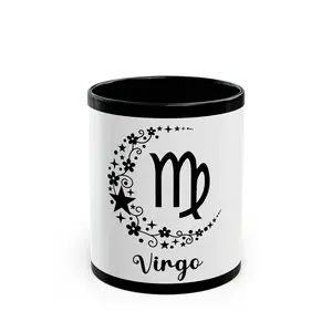Virgo Zodiac Mug | Astrology Coffee Cup | Personalized Gifts | Birthday Present | Horoscope Lover's Tea Mug, 11oz & 15oz Ceramic Drinkware