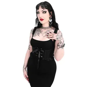 Eleanora Twill Underbust Corset FOXBLOOD