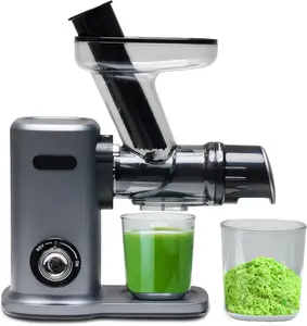 Cold Press Juicer, Slow Masticating Juicer Machines with Extra Wide Feed Chute, High Juice Yield and Easy to Clean for Whole Vegetables & Fruits