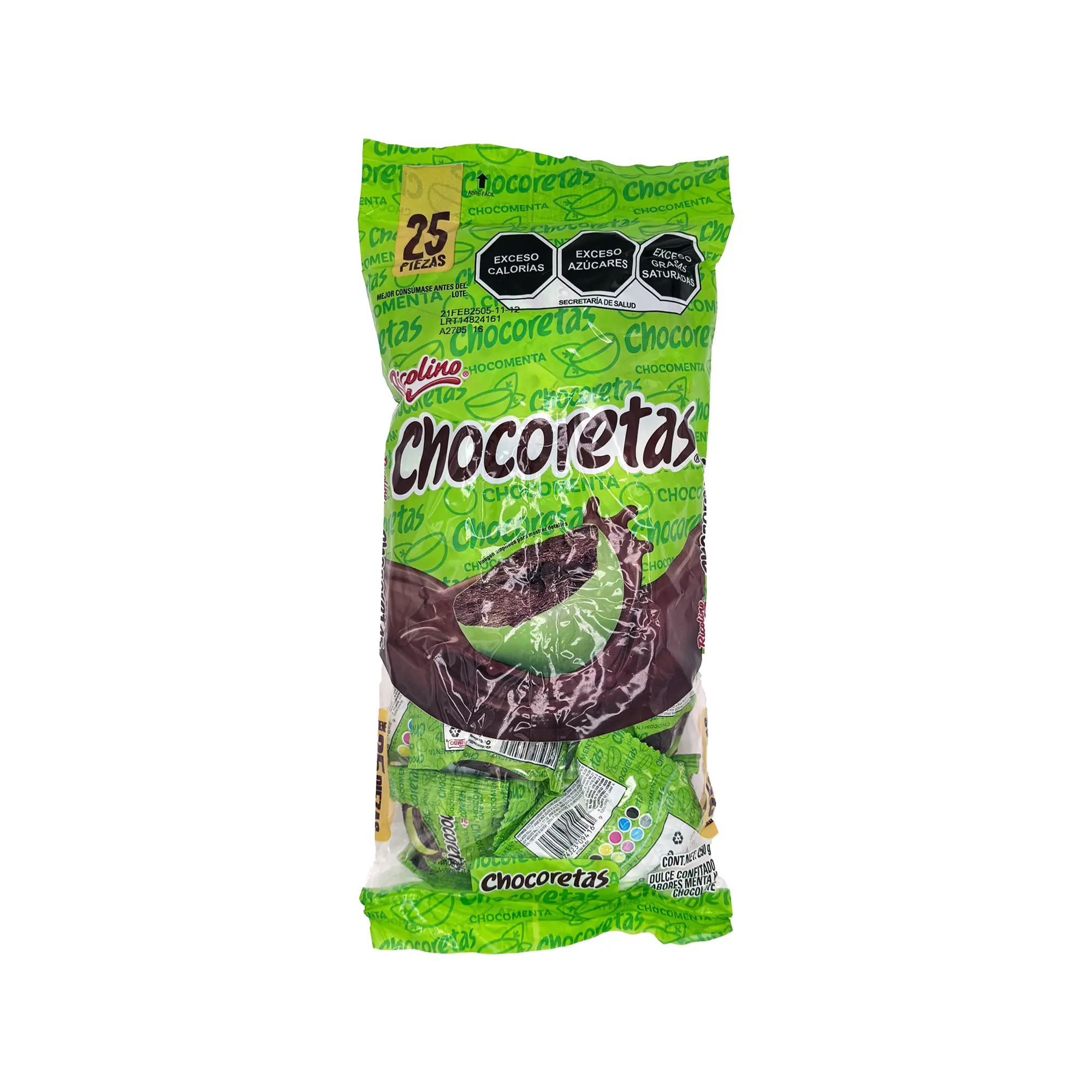 Ricolino Chocoretas (25 Pack) - Crunchy Mint Chocolate Candy, Refreshing & Sweet Mexican Treat, Perfect for Snacking & Sharing Ricolino Chocoretas (25 Pack) - Crunchy Mint Chocolate Candy, Refreshing & Sweet Mexican Treat, Perfect for Snacking & Sharing