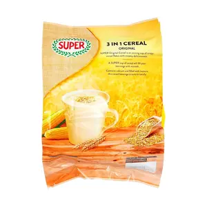SUPER Singapore 3-in-1 Original Cereal Drink - 20 Sachets, 500g - Nutritious Breakfast & Snack, Quick & Easy Meal