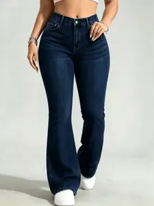 WH48 High Waisted Stretchy Denim Jeans for Women, Flare Jeggings Bootcut Denim with Multi-Pockets ,Classic Women's Pants, Daily Urban Fashion Wear for All Seasons.
