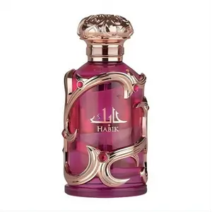 Lattafa Habik Eau de Parfum for Men, 100ml (3.4 fl oz) Aromatic Amberwood EDP Perfume Spray, Scented Fragrance Classic Cologne, Men's Colognes Natural Spray
