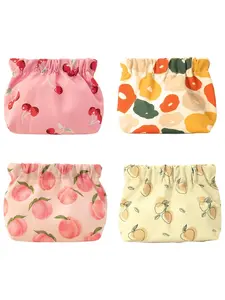 4pcs Small Coin Purse Bulk Coin Purse Set, Squeeze Mini Coin Bag Pouch Kit, Pouch Accessories Organizer for Headphones Jewelry Women Portable Coin Purse
