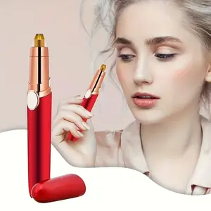 USB Rechargeable Eyebrow Trimmer, Facial Hair Trimmer, Hair Clipper for Nose And Ears, Portable Electric Nose Hair Trimmer, Compact Design, Quick Charging Via Computer USB Port