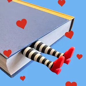 1pc Witch Leg High Heel Shoe Bookmark, Cute Quirky Creative Bookmark, Durable PLA Material, Gift for Book Lovers/Students, DIY Book Accessory for Readers and Book Fans