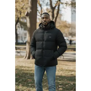 Men's Heated Hoodie Jacket with Carbon Fiber USB