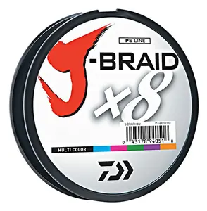 Daiwa J-Braid X8 Braided Line 550 Yards Multi-Color