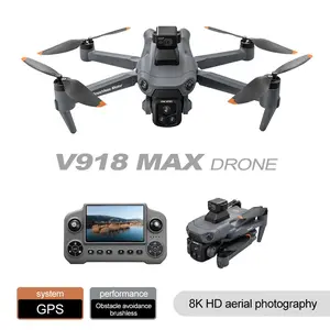 New GPS Drone with 3km Flight Range 300m Altitude 360 Obstacle Avoidance Optical Flow Hovering Oversized Display and One Touch Return High Value Christmas Gift