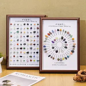 Natural Crystal Specimen Photo Frame, Gemstone Collection Ornament, Home & Office Decoration, Perfect Healing Gift Idea, Selenite