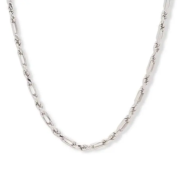 Bellezza Figaro and Rope Chain 18" Necklace
