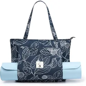 Yoga Bags for Women with Yoga Mats Bags Carrier Carryall Canvas Tote for Pilates  for Travel Office Beach Workout