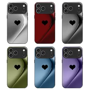 iLiquid Satin Texture Phone Case 🖤 Faux Silk Effect Cover | Luxurious Glossy Glass Aesthetic for iPhone/Galaxy --975