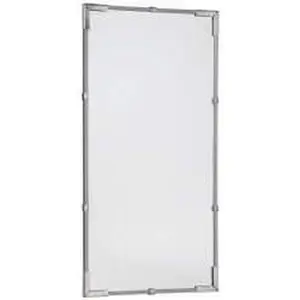 PRO-SAFE 12 in Rectangular Indoor Safety Mirror, Shatter-Resistant Glass Lens, Hardboard Backing, Traffic & Inspection Mirror for Home Decor, Household Use