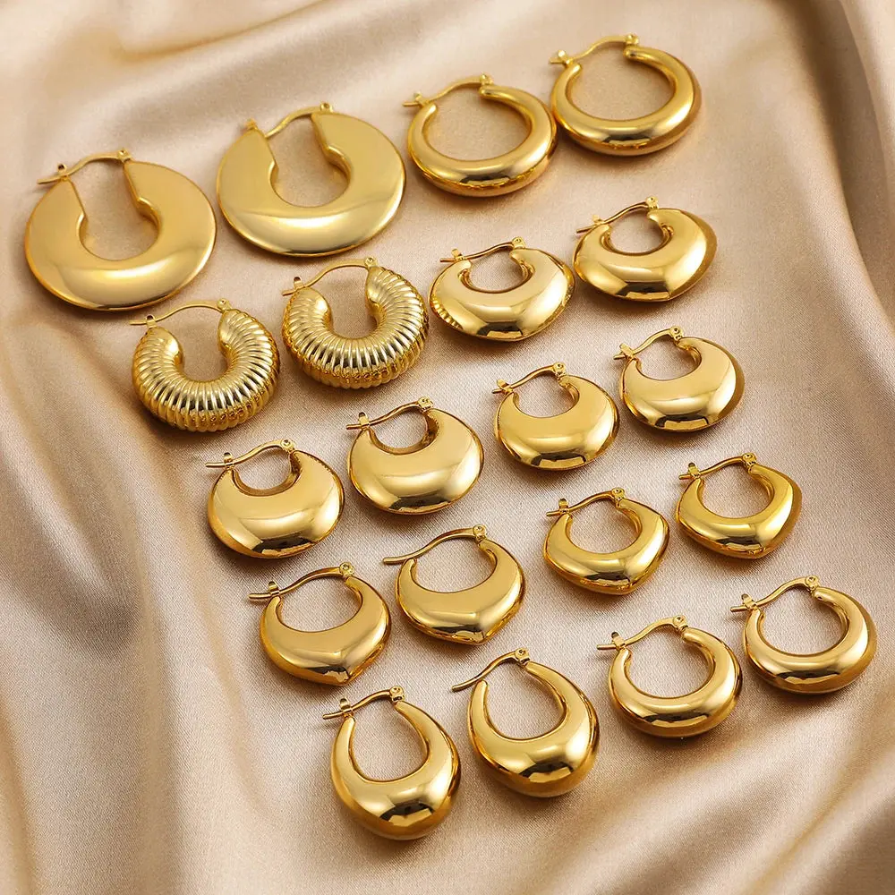 Chunky Hoop Earrings