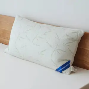 The BEST Bamboo Memory Foam Pillow. High Quality Memory Foam w/ Super Soft Cover - Machine Washable - Queen and King