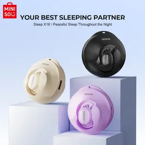 MINISO Sleep X16 Bluetooth Sleep Earbuds Noise Blocking Earbuds for Sleep Comfortable Fit Bluetooth 5.4 Wireless Headphones for Unlimited Sleep Sounds Sleep Monitor Personal Alarm Bluetooth Earphone Side Sleeper Supoort All Smart Phone